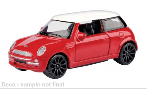 Mini Cooper 1/43 Motormax rot/weiss 1:43 diecast model cars