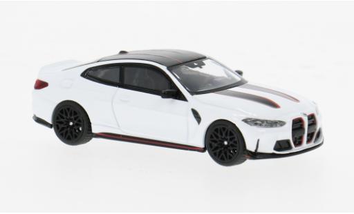 Bmw M4 1/64 Mini GT CSL (G82) weiss/schwarz 1:64 diecast model cars