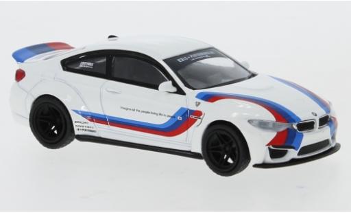Bmw M4 1/64 Mini GT (F82) LB Works white/Dekor RHD diecast model cars