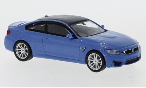 Bmw M4 1/64 Mini GT (F82) metallic blue/carbon RHD diecast model cars