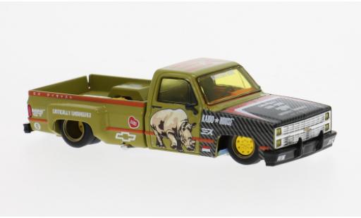 Diecast model cars Chevrolet Silverado 1/64 Mini GT 1980 Sumatran Rhino 1:64 Chevrolet Silverado 1/64 Mini GT 1980 Sumatran Rhino 1:64 diecast model cars