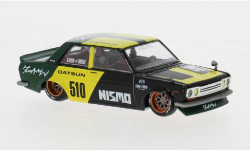 Diecast model cars Datsun 510 1/64 Mini GT schwarz/gelb 1969 1:64 Datsun 510 1/64 Mini GT schwarz/gelb 1969 1:64 diecast model cars