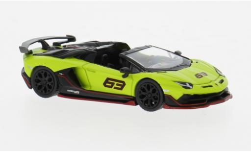 Diecast model cars Lamborghini Aventador 1/64 Mini GT SVJ 63 grün/schwarz 2022 1:64 Lamborghini Aventador 1/64 Mini GT SVJ 63 grün/schwarz 2022 1:64 diecast model cars