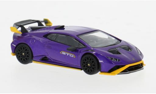 Diecast model cars Lamborghini Huracan 1/64 Mini GT STO lila/gelb 1:64 Lamborghini Huracan 1/64 Mini GT STO lila/gelb 1:64 diecast model cars