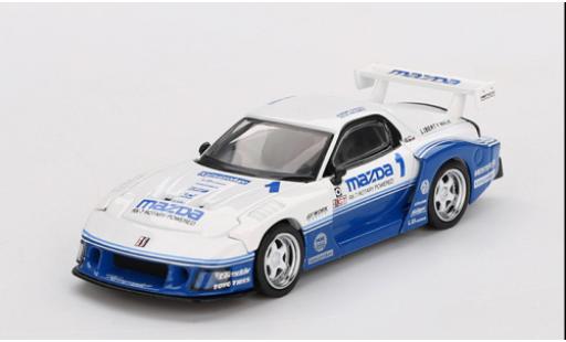 Mazda RX7 1/64 Mini GT (FD3S) LB-Super Silhouette weiss/blau 1:64 diecast model cars