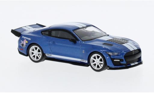 Diecast model cars Shelby GT 500 1/64 Mini GT Ford Mustang Dragon Snake Concept metallise blue/white Shelby GT 500 1/64 Mini GT Ford Mustang Dragon Snake Concept metallise blue/white diecast model cars