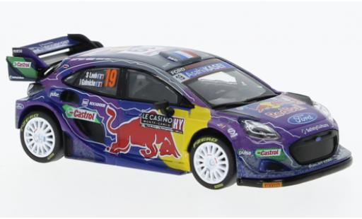 Diecast model cars Ford Puma 1/64 Mini GT Rally1 No.19 M-Sport World Rally Team Red Bull Rallye WM Rallye Monte Carlo 2022 Ford Puma 1/64 Mini GT Rally1 No.19 M-Sport World Rally Team Red Bull Rallye WM Rallye Monte Carlo 2022 diecast model cars