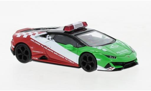Diecast model cars Lamborghini Huracan 1/64 Mini GT EVO Bologna Airport Follow-Me Car 2020 Lamborghini Huracan 1/64 Mini GT EVO Bologna Airport Follow-Me Car 2020 diecast model cars