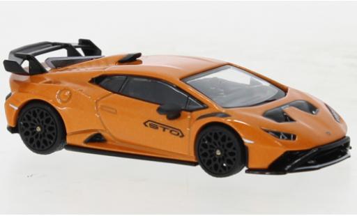 Diecast model cars Lamborghini Huracan 1/64 Mini GT STO metallise orange Lamborghini Huracan 1/64 Mini GT STO metallise orange diecast model cars