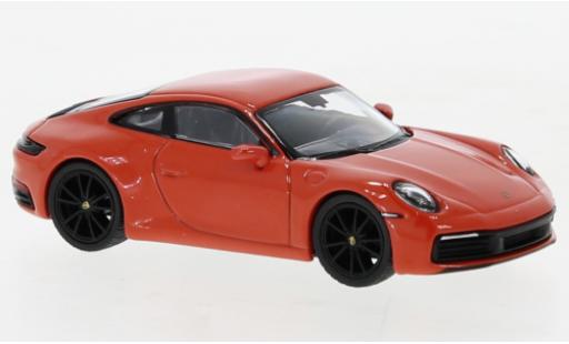 Diecast model cars Porsche 992 4S 1/64 Mini GT 911  Carrera orange Porsche 992 4S 1/64 Mini GT 911  Carrera orange diecast model cars