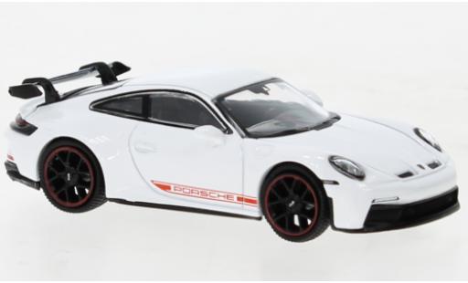 Porsche 992 GT3 1/64 Mini GT 911  white diecast model cars