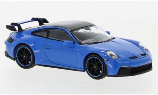 Diecast model cars Porsche 992 GT3 1/64 Mini GT 911  blue Porsche 992 GT3 1/64 Mini GT 911  blue diecast model cars