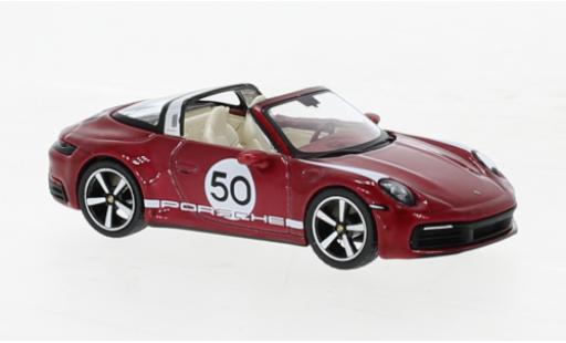 Diecast model cars Porsche 992 Targa 1/64 Mini GT 911  4S Heritage Design Edition metallise red Porsche 992 Targa 1/64 Mini GT 911  4S Heritage Design Edition metallise red diecast model cars