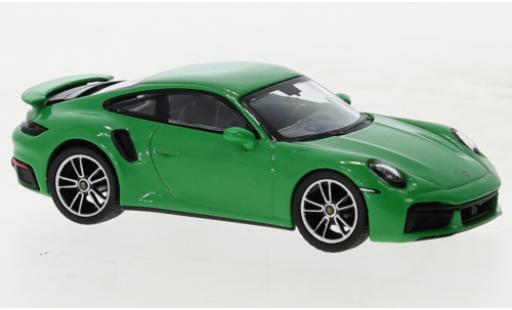 Diecast model cars Porsche 992 Turbo s 1/64 Mini GT 911  Turbo S vert Porsche 992 Turbo s 1/64 Mini GT 911  Turbo S vert diecast model cars