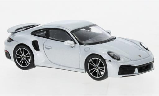 Diecast model cars Porsche 911 1/64 Mini GT Turbo S grey Porsche 911 1/64 Mini GT Turbo S grey diecast model cars