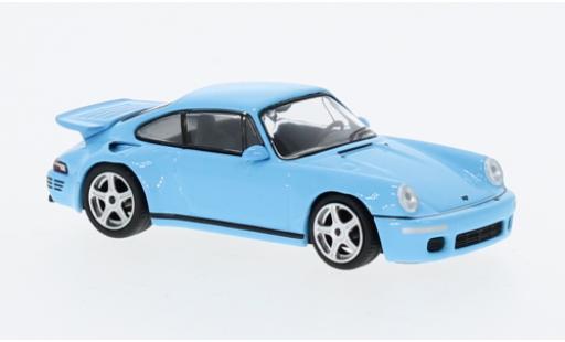 Diecast model cars Ruf CTR 1/64 Mini GT Porsche RUF Anniversaire blue clair Ruf CTR 1/64 Mini GT Porsche RUF Anniversaire blue clair diecast model cars