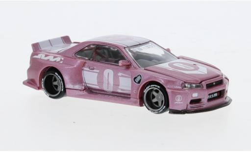 Diecast model cars Nissan Skyline 1/64 Mini GT GT-R (R34) pink 1:64 Nissan Skyline 1/64 Mini GT GT-R (R34) pink 1:64 diecast model cars