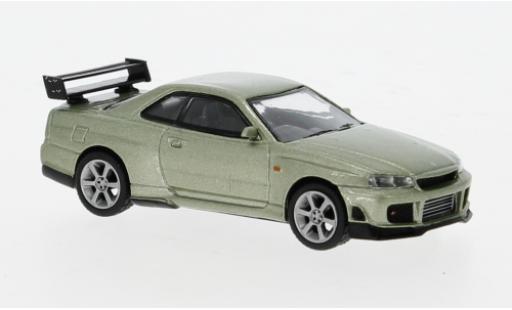 Nissan Skyline 1/64 Mini GT GT-R (R34) Tommykaira R-z grün 1:64 diecast model cars