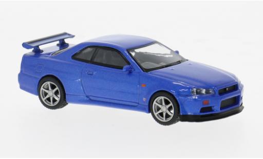 Diecast model cars Nissan Skyline 1/64 Mini GT GT-R (R34) V-Spec blau 1:64 Nissan Skyline 1/64 Mini GT GT-R (R34) V-Spec blau 1:64 diecast model cars