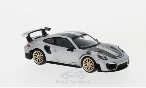 Diecast model cars Porsche 991 GT2 RS 1/64 Mini GT 911 ( II) GT2 RS grey RHD Weissach Package Porsche 991 GT2 RS 1/64 Mini GT 911 ( II) GT2 RS grey RHD Weissach Package diecast model cars
