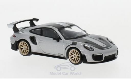 Diecast model cars Porsche 991 GT2 RS 1/64 Mini GT 911 ( II) GT2 RS grey Weissach Package Porsche 991 GT2 RS 1/64 Mini GT 911 ( II) GT2 RS grey Weissach Package diecast model cars