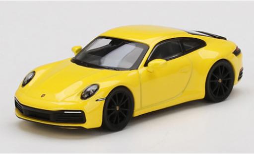 Diecast model cars Porsche 992 4S 1/64 Mini GT 911 () Carrera 4S yellow Porsche 992 4S 1/64 Mini GT 911 () Carrera 4S yellow diecast model cars