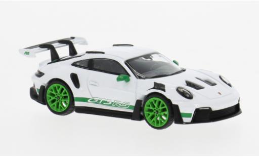 Porsche 992 GT3 R 1/64 Mini GT 911  S weiss/grün 1:64 diecast model cars