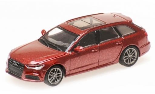 Diecast model cars Audi A6 1/87 Minichamps Avant metallic red 2018 Audi A6 1/87 Minichamps Avant metallic red 2018 diecast model cars
