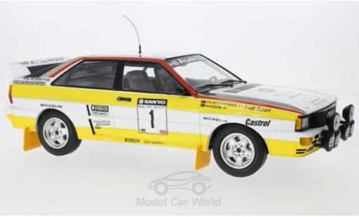 Diecast model cars Audi Quattro 1/18 Minichamps quattro A2 No.1 Sport Rallye WM Rallye Neuseeland 1984 W.Röhrl/C.Geistdörfer Audi Quattro 1/18 Minichamps quattro A2 No.1 Sport Rallye WM Rallye Neuseeland 1984 W.Röhrl/C.Geistdörfer diecast model cars