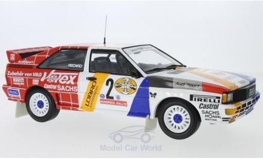 Diecast model cars Audi Quattro 1/18 Minichamps quattro A2 No.2 Schmidt Motorsport Votex Rallye DM Rallye Hunsrück 1984 H.Demuth/W.Lux Audi Quattro 1/18 Minichamps quattro A2 No.2 Schmidt Motorsport Votex Rallye DM Rallye Hunsrück 1984 H.Demuth/W.Lux diecast model cars