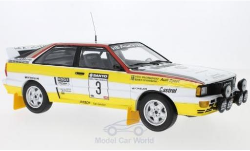 Diecast model cars Audi Quattro 1/18 Minichamps quattro A2 No.3 Sport Rallye Neuseeland 1984 S.Blomqvist/B.Cederberg Audi Quattro 1/18 Minichamps quattro A2 No.3 Sport Rallye Neuseeland 1984 S.Blomqvist/B.Cederberg diecast model cars