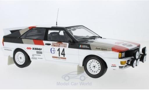 Audi Quattro 1/18 Minichamps quattro No.14 Sport Rallye WM Rallye San Remo 1981 M.Mouton/F.Pons diecast model cars