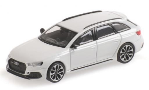 Diecast model cars Audi RS4 1/87 Minichamps Avant (B9) metallic white 2018 Audi RS4 1/87 Minichamps Avant (B9) metallic white 2018 diecast model cars