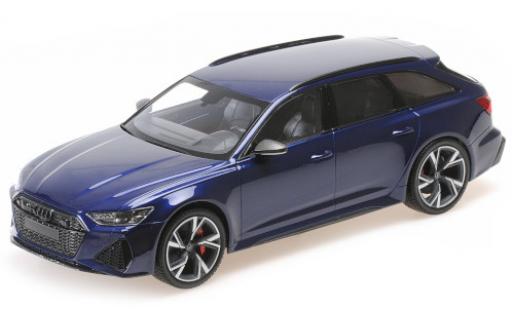 Diecast model cars Audi RS6 1/18 Minichamps Avant (C8) metallic blue 2019 Audi RS6 1/18 Minichamps Avant (C8) metallic blue 2019 diecast model cars