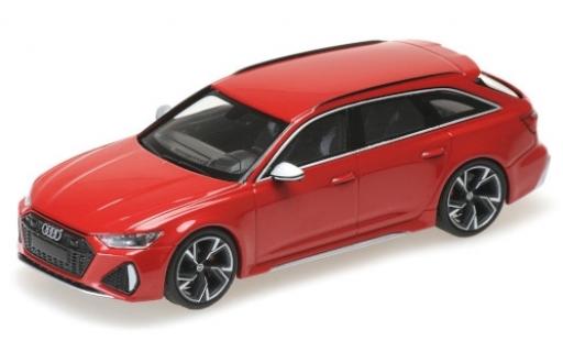 Diecast model cars Audi RS6 1/43 Minichamps Avant (C8) metallic red 2019 Audi RS6 1/43 Minichamps Avant (C8) metallic red 2019 diecast model cars