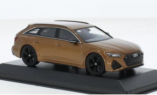 Diecast model cars Audi RS6 1/43 Minichamps Avant metallise braun 2019 1:43 Audi RS6 1/43 Minichamps Avant metallise braun 2019 1:43 diecast model cars