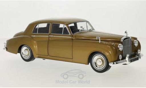 Diecast model cars Bentley S2 S2 1/18 Minichamps gold RHD 1960 Bentley S2 S2 1/18 Minichamps gold RHD 1960 diecast model cars