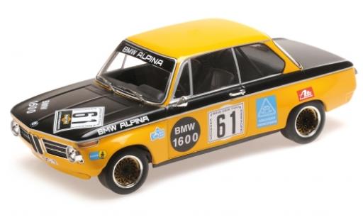 Diecast model cars Bmw 1600 1/18 Minichamps -2 No.61 -Alpina 6h Nürburgring 1970 R.Herzog/N.Lauda Bmw 1600 1/18 Minichamps -2 No.61 -Alpina 6h Nürburgring 1970 R.Herzog/N.Lauda diecast model cars