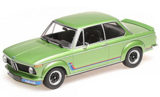 Diecast model cars Bmw 2002 1/18 Minichamps Turbo metallic green 1972 Bmw 2002 1/18 Minichamps Turbo metallic green 1972 diecast model cars