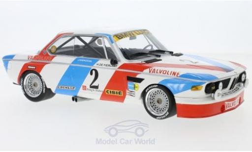 Bmw 3.0 S 1/18 Minichamps CSL No.2 Luigi Racing 24h Spa 1975 H.de Fierlant/J.Xhenceval diecast model cars