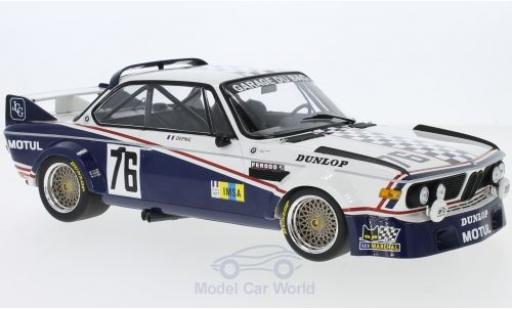 Bmw 3.0 S 1/18 Minichamps CSL No.76 Garage Du Bac 24h Le Mans 1977 Depnic/J.Coulon diecast model cars