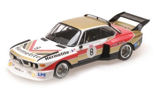 Diecast model cars Bmw 3.5 1/18 Minichamps CSL No.8 Hermetite 1000 Km Nürburgring 1976 J.Fitzpatrick/T.Walkinshaw Bmw 3.5 1/18 Minichamps CSL No.8 Hermetite 1000 Km Nürburgring 1976 J.Fitzpatrick/T.Walkinshaw diecast model cars