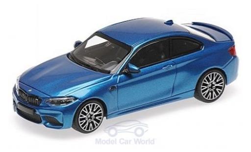 Bmw M2 1/43 Minichamps Competition metallic blue 2019 diecast model cars