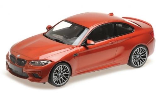 Diecast model cars Bmw M2 1/18 Minichamps Competition metallic orange 2019 Bmw M2 1/18 Minichamps Competition metallic orange 2019 diecast model cars