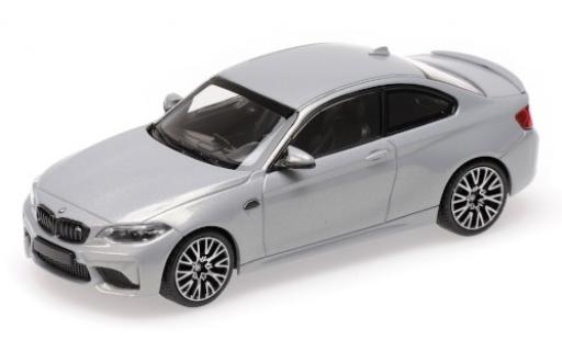 Bmw M2 1/43 Minichamps Competition metallic grey 2019 diecast model cars