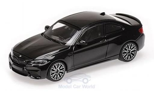 Bmw M2 1/43 Minichamps Competition metallic black 2019 diecast model cars