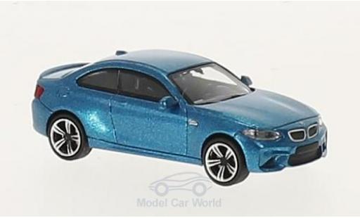 Diecast model cars Bmw M2 1/87 Minichamps metallic blue 2016 Bmw M2 1/87 Minichamps metallic blue 2016 diecast model cars