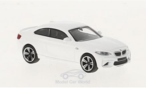 Diecast model cars Bmw M2 1/87 Minichamps white 2016 Bmw M2 1/87 Minichamps white 2016 diecast model cars