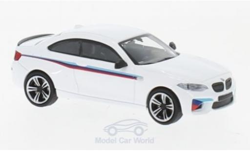Diecast model cars Bmw M2 1/87 Minichamps white 2016 Presentation Bmw M2 1/87 Minichamps white 2016 Presentation diecast model cars