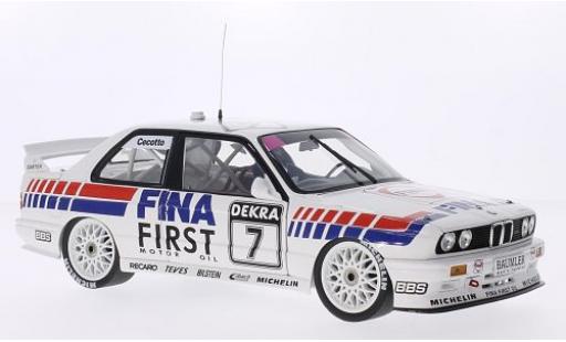 Diecast model cars Bmw M3 1/18 Minichamps (E30) DTM No.7 Team FINA- Fina DTM Brünn 1992 J.Cecotto Bmw M3 1/18 Minichamps (E30) DTM No.7 Team FINA- Fina DTM Brünn 1992 J.Cecotto diecast model cars